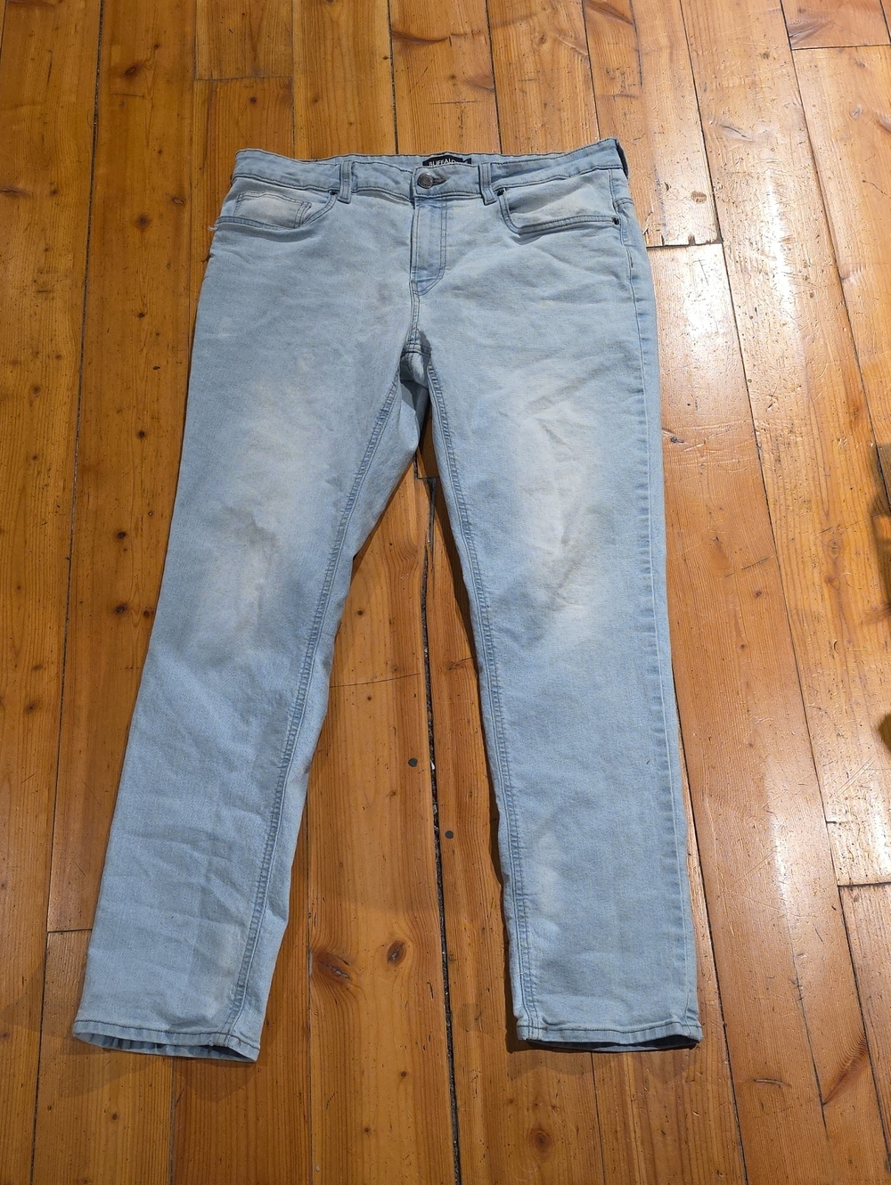 Buffalo David Bitton Light Blue Straight Leg Jeans